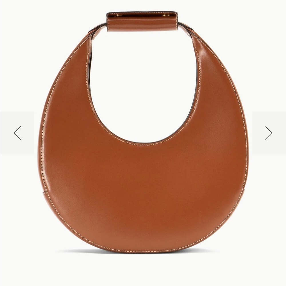 Staub Brown Leather Bag - Moon Bag Saddle